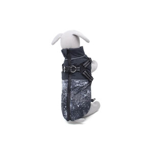 Vsepropejska Adon zimní bunda pro psa s postrojem Barva: Černá, Délka zad (cm): 27, Obvod hrudníku: 32 - 36 cm