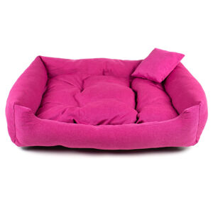 Vsepropejska Lux nadýchaný pelech pro psa Barva: Růžová, Rozměr (cm): 130 x 110