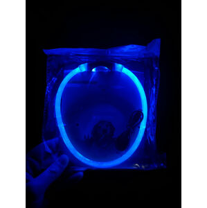 Vsepropejska Blesk LED nabíjecí obojek pro psa Barva: Modrá, Obvod krku: 50 cm