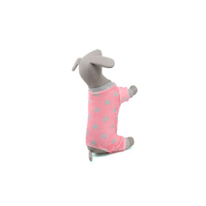 Vsepropejska Dolfi fleecová kombinéza pro psa Barva: Růžová, Délka zad (cm): 39, Obvod hrudníku: 50 - 55 cm