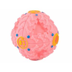 Vsepropejska Treat míček na pamlsky pro psa Barva: Růžová, Rozměr: 9 cm