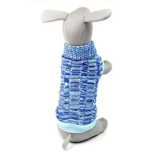 Vsepropejska Smooth svetr pro psa Barva: Modrá, Délka zad (cm): 38, Obvod hrudníku: 34 - 46 cm