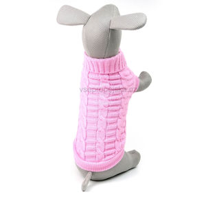 Vsepropejska Casoul svetr pro psa Barva: Růžová, Délka zad psa: 38 cm, Obvod hrudníku: 34 - 46 cm