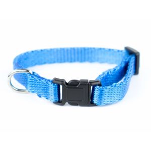 Vsepropejska Classic nylonový obojek pro psa | 19 - 44 cm Barva: Modrá, Obvod krku: 26 - 37 cm