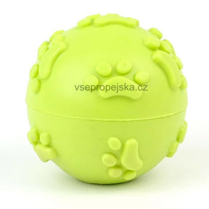 Vsepropejska Foot gumový míček pro psa | 6 cm Barva: Žlutá