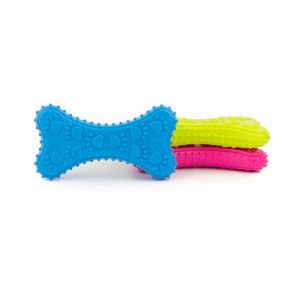 Vsepropejska Bite gumová kost pro psa | 10 cm Barva: Modrá