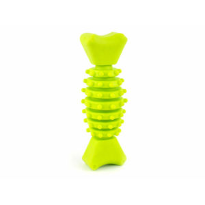 Vsepropejska Brick gumová kost pro psa | 11 cm Barva: Žlutá