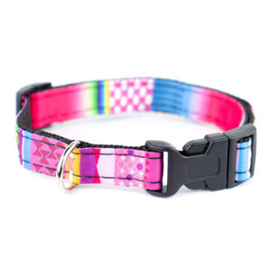 Vsepropejska Rainbow obojek pro psa | 28 – 44 cm Barva: Růžová