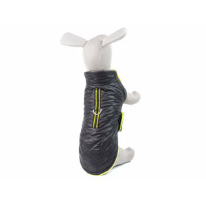 Vsepropejska Frosty prošitá zimní bunda pro psa Barva: Černo-žlutá, Délka zad (cm): 34, Obvod hrudníku: 38 - 58 cm