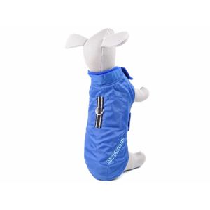 Vsepropejska Snowy zimní bunda „My friend“ pro psa Barva: Modrá, Délka zad (cm): 24, Obvod hrudníku: 26 - 42 cm