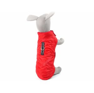 Vsepropejska Snowy zimní bunda „My friend“ pro psa Barva: Červená, Délka zad (cm): 48, Obvod hrudníku: 48 - 80 cm