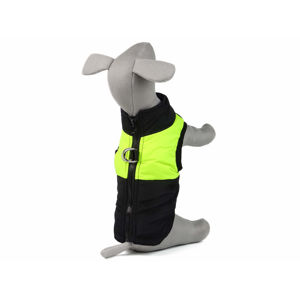 Vsepropejska Rainy obleček pro psa na zip Barva: Černo-žlutá, Délka zad (cm): 79, Obvod hrudníku: 94 - 98 cm