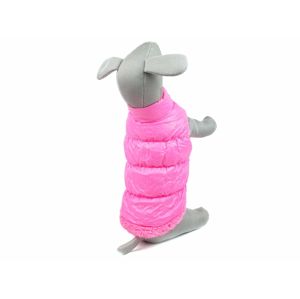 Vsepropejska Warm zimní bunda pro psa s kožichem Barva: Růžová, Délka zad (cm): 49, Obvod hrudníku: 60 - 72 cm