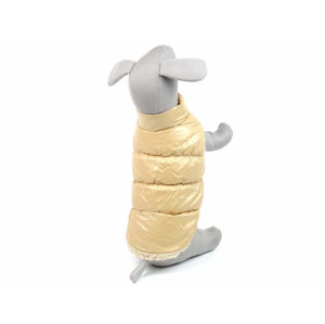 Vsepropejska Warm zimní bunda pro psa s kožichem Barva: Béžová, Délka zad (cm): 19, Obvod hrudníku: 20 - 30 cm