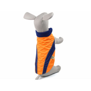 Vsepropejska Collar bunda pro psa s reflexními prvky Barva: Oranžová, Délka zad psa: 30 cm, Obvod hrudníku: 38 - 48 cm