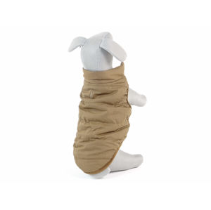 Vsepropejska Navy zimní bunda pro psa s kožíškem Barva: Hnědá, Délka zad (cm): 27, Obvod hrudníku: 43 - 46 cm