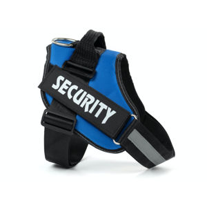 Vsepropejska Security modrý reflexní postroj pro psa | 51 – 115 cm Barva: Modrá, Obvod hrudníku: 68 - 87 cm