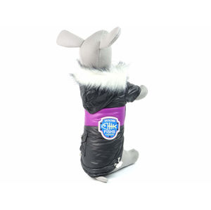 Vsepropejska Coat zimní bunda pro psa s kapsami Barva: Černá, Délka zad (cm): 24, Obvod hrudníku: 26 - 32 cm