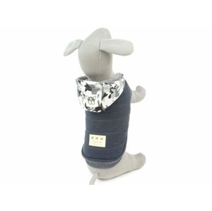 Vsepropejska Bona bunda pro psa s maskáčovou kapucí Délka zad psa: 31 cm, Obvod hrudníku: 38 - 46 cm