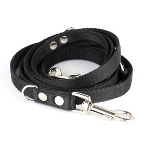 Vsepropejska Double nylonové přepínací vodítko pro psa | 220 cm Barva: Černá, Délka vodítka: 220 cm