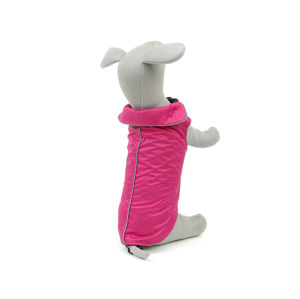Vsepropejska Dasty bunda pro psa s reflexními prvky Barva: Vínová, Délka zad (cm): 44, Obvod hrudníku: 56 - 68 cm