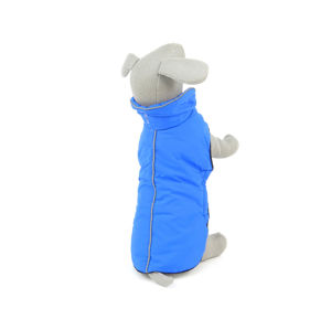 Vsepropejska Dasty bunda pro psa s reflexními prvky Barva: Modrá, Délka zad (cm): 27, Obvod hrudníku: 34 - 46 cm