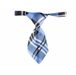 Vsepropejska Greit černo-modrá károvaná kravata pro psa