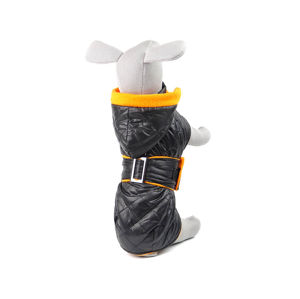 Vsepropejska Coldy bunda pro psa s kapucí Barva: Černo-oranžová, Délka zad (cm): 34, Obvod hrudníku: 28 - 50 cm