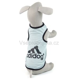 Vsepropejska Adidog tričko pro psa Barva: Šedá, Délka zad psa: 35 cm, Obvod hrudníku: 43 - 46 cm