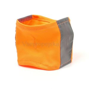 Vsepropejska Bold reflexní šátek pro psa Barva: Oranžová, Rozměr (cm): 24 - 29