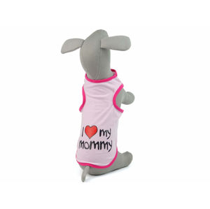 Vsepropejska Mommy letní tričko pro psa Barva: Růžová, Délka zad psa: 40 cm, Obvod hrudníku: 49 - 52 cm