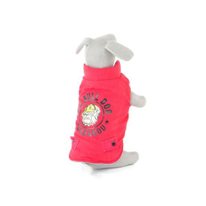 Vsepropejska Bulldog zimní bunda pro psa Barva: Červená, Délka zad (cm): 35, Obvod hrudníku: 54 - 60 cm