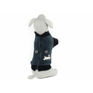 Vsepropejska Jazzy mikina pro psa na zip Barva: Černá, Délka zad (cm): 39, Obvod hrudníku: 40 - 55 cm