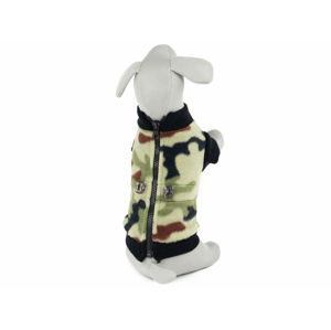 Vsepropejska Jazzy mikina pro psa na zip Barva: Zelená, Délka zad (cm): 28, Obvod hrudníku: 28 - 38 cm