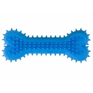 Vsepropejska Bea gumová kost pro psa | 15 cm Barva: Modrá