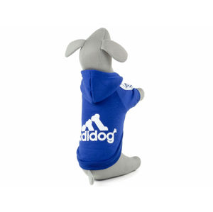 Vsepropejska Adidog modrá mikina pro psa Délka zad psa: 25 cm, Obvod hrudníku: 28 - 34 cm