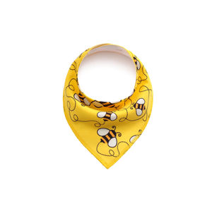 Vsepropejska Bee žlutý šátek pro psa