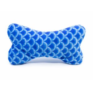 Vsepropejska Keks plyšová kost pro psa | 16 cm Barva: Modrá