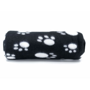 Vsepropejska Zora černá fleecová deka pro psa