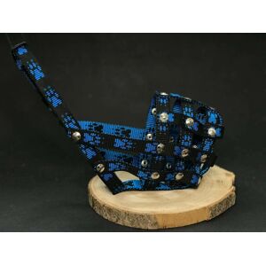 Huč nylonový náhubek pro klasický čumák Barva: Modrá, Obvod čumáku: 26 cm, Délka čumáku: 9,5 cm