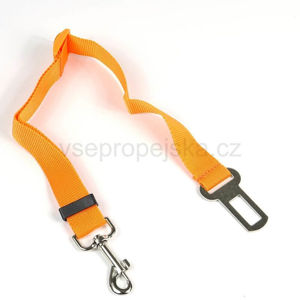 Vsepropejska Oranžový bezpečnostní pás pro psa Barva: Oranžová