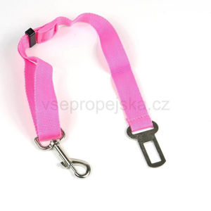 Vsepropejska Růžový bezpečnostní pás pro psa Barva: Růžová