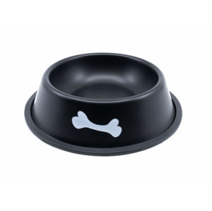Vsepropejska Dish černá miska pro psa se vzorem kosti Rozměr (cm): 19