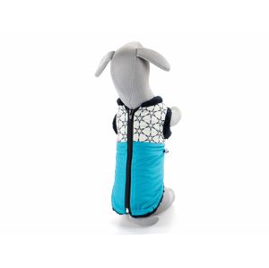 Pes-tex Bruno zimní bunda pro psa Barva: Modrá, Délka zad (cm): 26, Obvod hrudníku: 20 - 30 cm