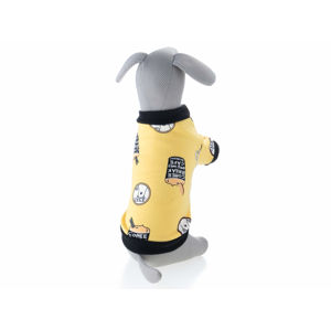 Vsepropejska Pogo mikina pro psa s potiskem Barva: Žlutá, Délka zad psa: 30 cm, Obvod hrudníku: 34 - 38 cm