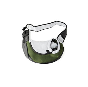 Vsepropejska Travel taška pro psa přes rameno Barva: Tmavě zelená, Dle váhy psa: do 3,5 kg