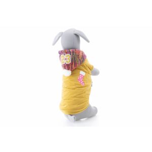Vsepropejska Babeta zimní bunda pro psa Barva: Žlutá, Délka zad psa: 34 cm, Obvod hrudníku: 41 - 44 cm