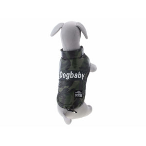 Vsepropejska Míša maskáčová zimní bunda pro psa Barva: Zelená, Délka zad (cm): 20, Obvod hrudníku: 32 - 34 cm