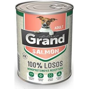 Grand deluxe 100% losos konzerva pro psa adult | 400g