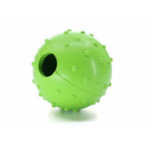 Vsepropejska Nuk gumový míček na pamlsky pro psa Barva: Zelená, Rozměr: 6 cm